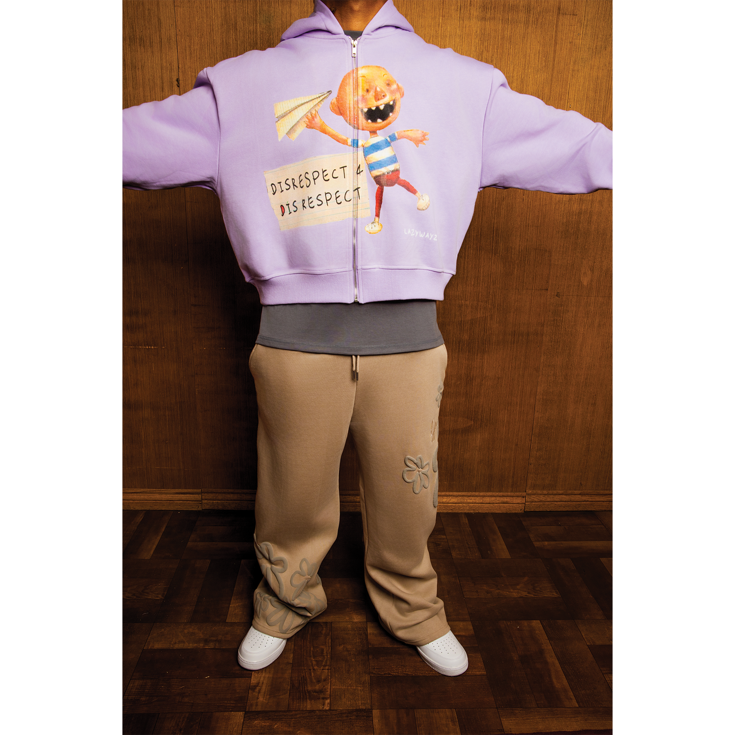 Disrespect4Dis-Respect Purple Zip Up