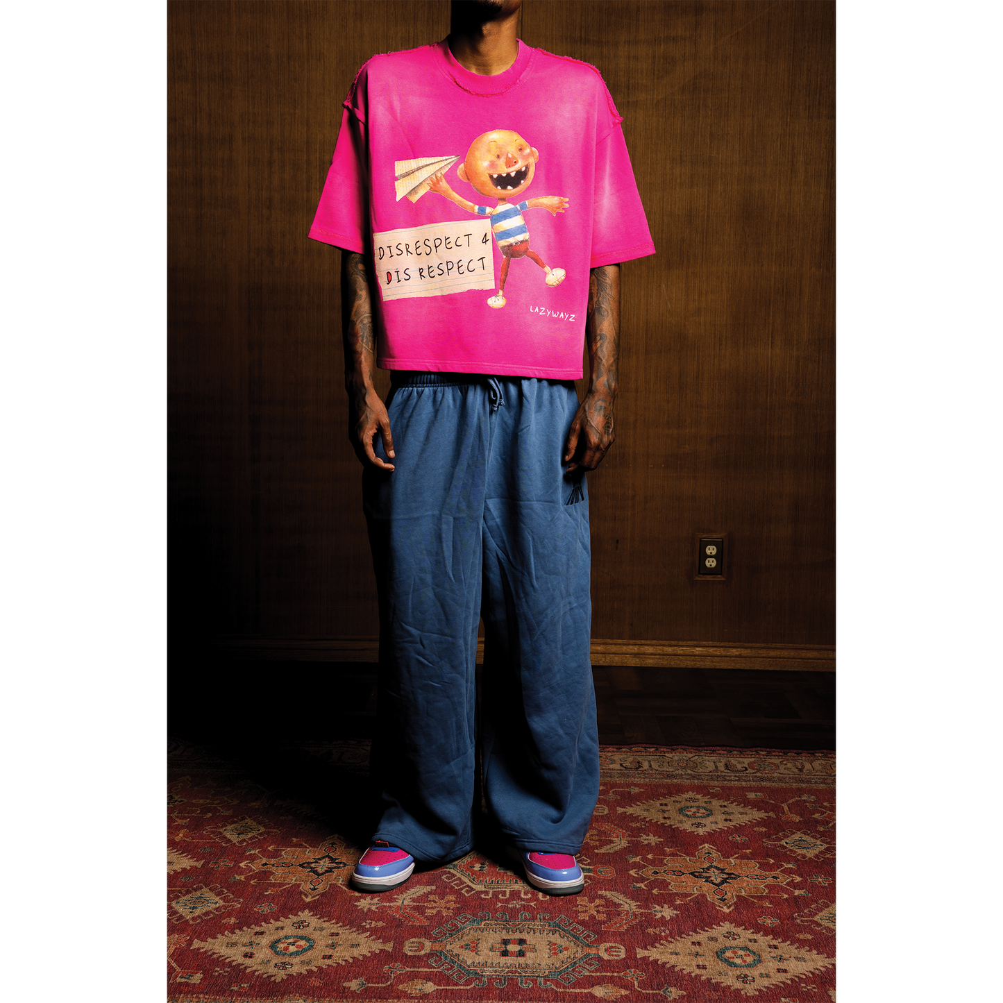 Disrespect4Dis-Respect Pink Washed Tee